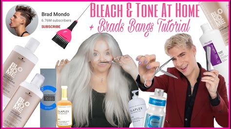 Bleach And Toning My Hair At Home Following Brad Mondos Curtain