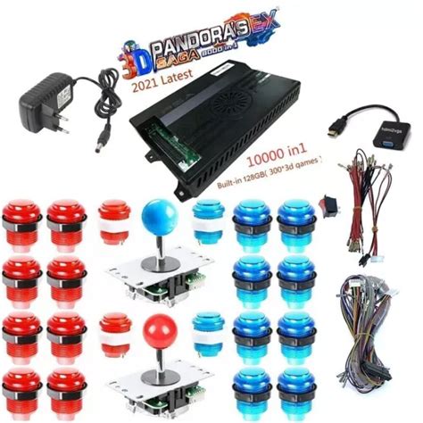 Pandora Saga Ex Box Kit Diy Arcade Control Game Kit Led Lights