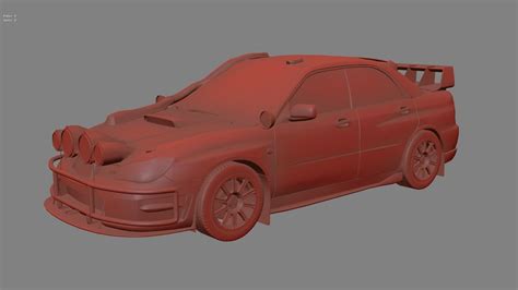 Subaru Impreza Wrx Sti Realistic 3d Model Cgtrader