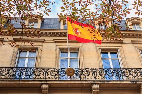 Architectural Detail of the Facade of the Spanish Embassy in Par ...