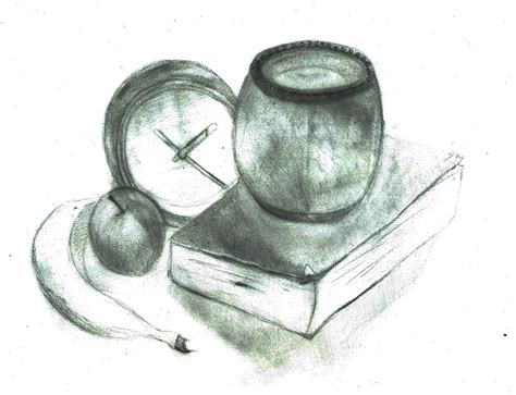 Still Life Drawing Of Objects