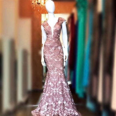 Vestido Festa Nude Sereia Rendado Aluguel De Vestidos De Festa Rj Fino Traje Moda Festa