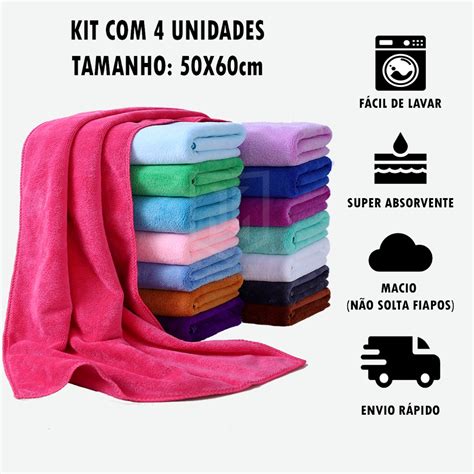 Kit Panos M Gico De Ch O Grande Super Absorvente De Microfibra Para