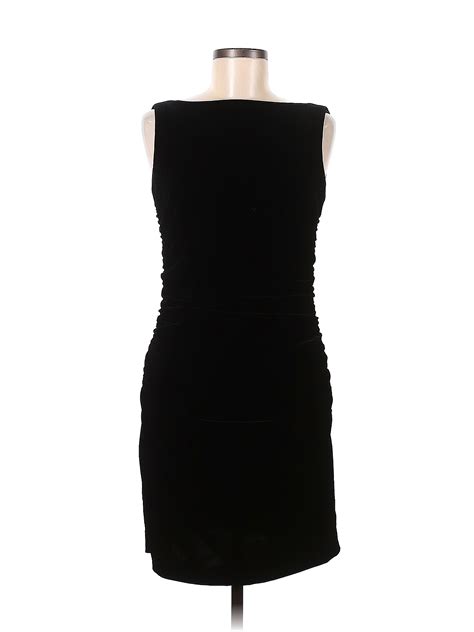 Yansi Fugel Solid Black Cocktail Dress Size 6 91 Off ThredUP