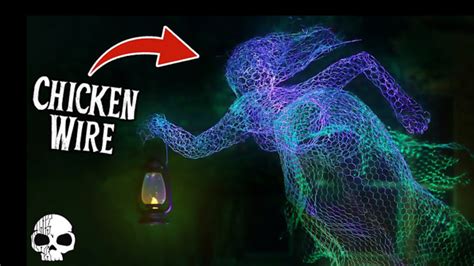 Glowing Chicken Wire Ghost By Wicked Makers Mad Halloween