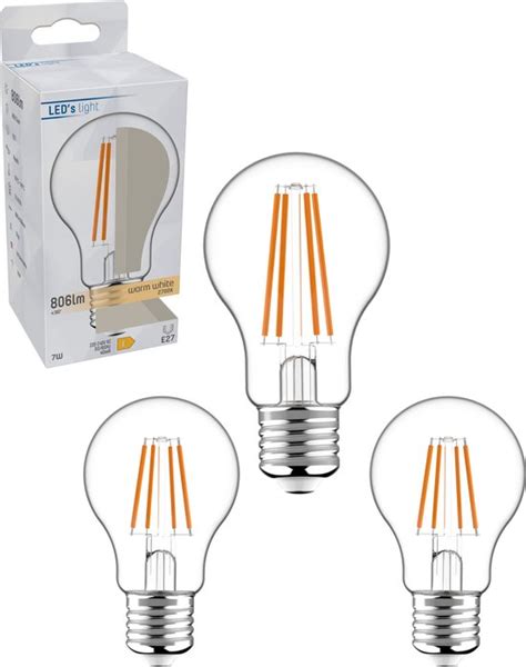 ProLong LED Filament Lamp E27 Warm Wit A60 Peer Helder 7W