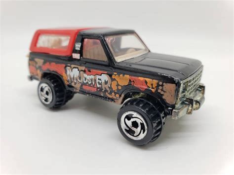 Hot Wheels Bronco 4 Wheeler Mudster Black Miniature Collectible Model Toy Car Etsy