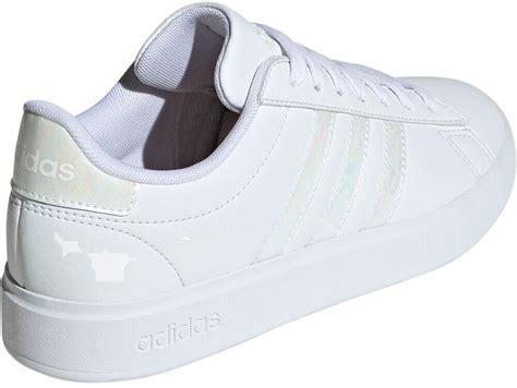 Adidas Grand Court Women Cloud White Linen Green Ab