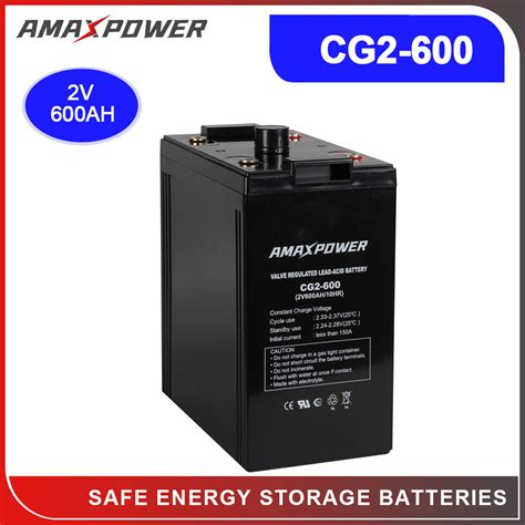 Deep Cycle Agm Batteria Solar Battery 2v600ah800ah1000ah For Vrlasla Rechargeableups Power