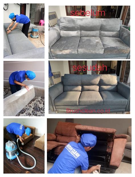 jasa cuci sofa  springbed bogor brush clean