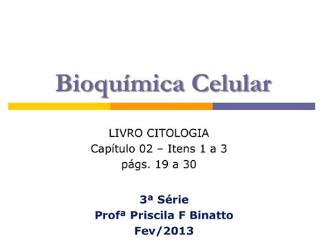 Bioquímica Celular