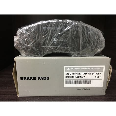 Front Brake Pad Tan Chong Xtrail Latio Livina Almera Teana Sylphy