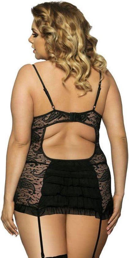 Subblime Lingerie Set Lingerie Pakje Zwart Fetish Bodykostuum Sexy Setje Bol