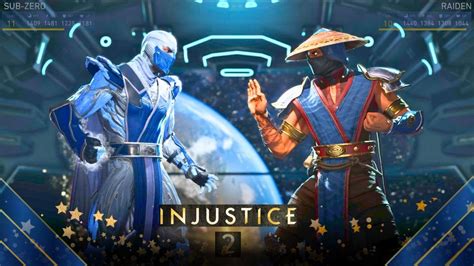 Injustice 2 Sub Zero Vs Raiden Youtube