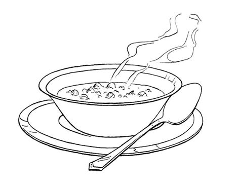 Soup Coloring Page