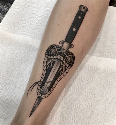 Snake Dagger Tattoo By Charlie Rose Tattoo, Canggu Bali : r/Best_tattoos