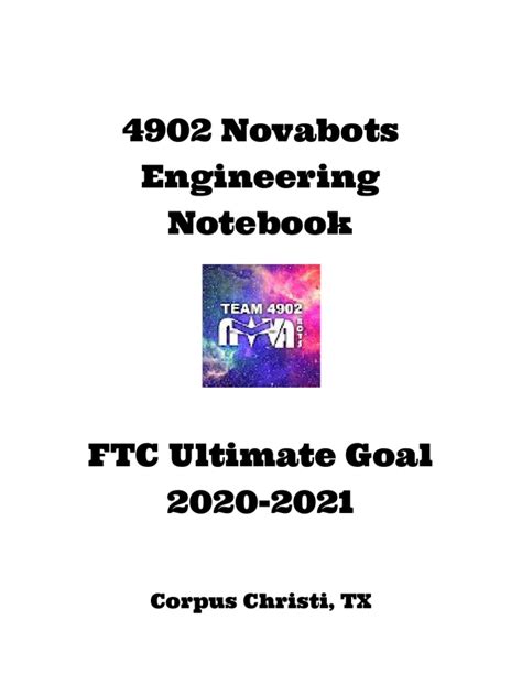 Engineering Notebook | PDF