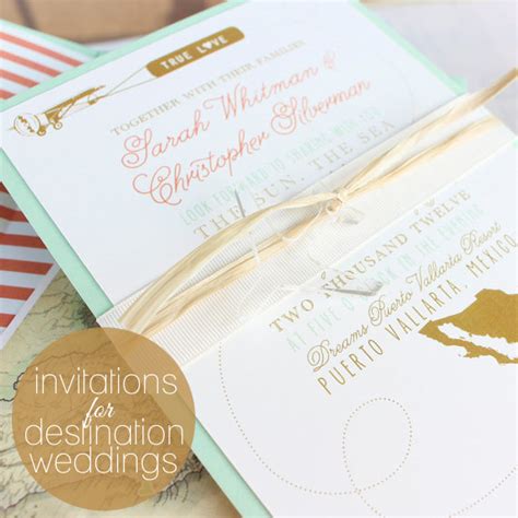 ideas for Destination Wedding Invitations