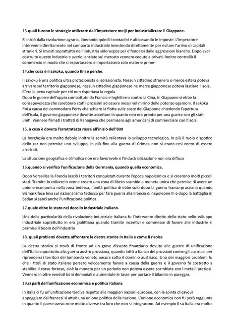 Risposte Domande Aperte Lezione 33 Quali Furono Le Strategie