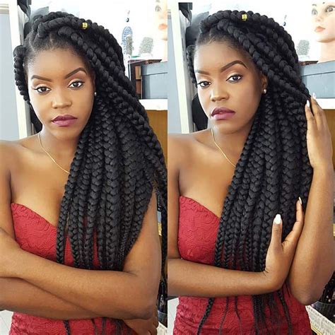 43 Big Box Braids Hairstyles For Black Hair Page 2 Of 4 Stayglam Big Box Braids Hairstyles