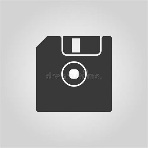 The Floppy Disk Icon Diskette Symbol Flat Stock Vector Illustration