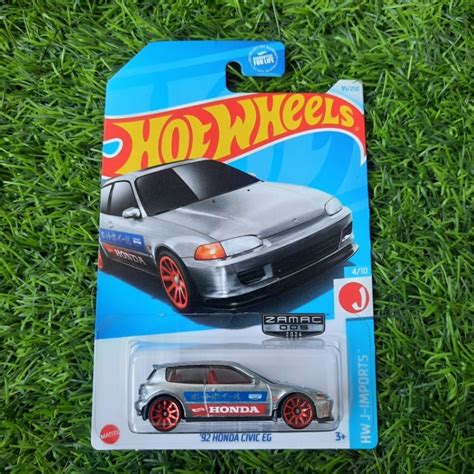 Hot Wheels 92 Honda Civic EG Zamac 2024 Free Protector Shopee Philippines
