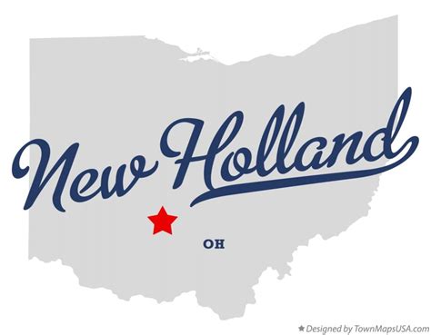 Map of New Holland, OH, Ohio