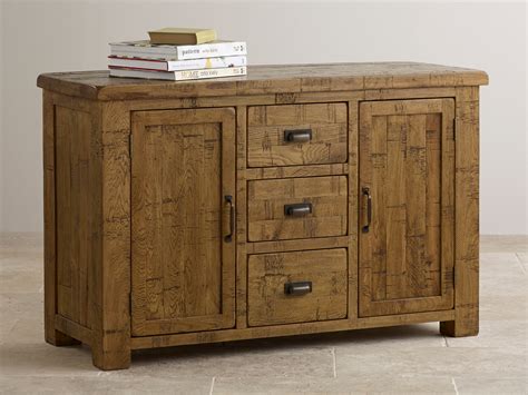 Ripley Rough Sawn Solid Oak Large Sideboard Oak Furniture Land