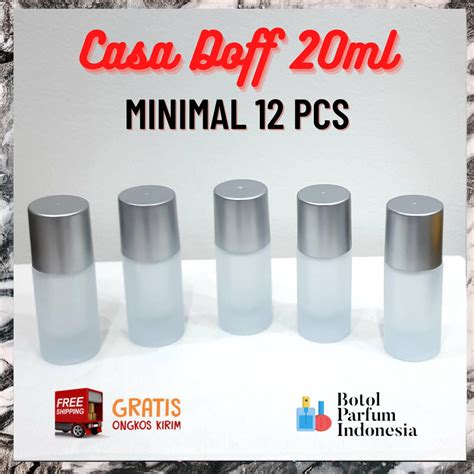 Jual Botol Parfum Spray Kaca Kosong Ml Casa Doff Silver Ml