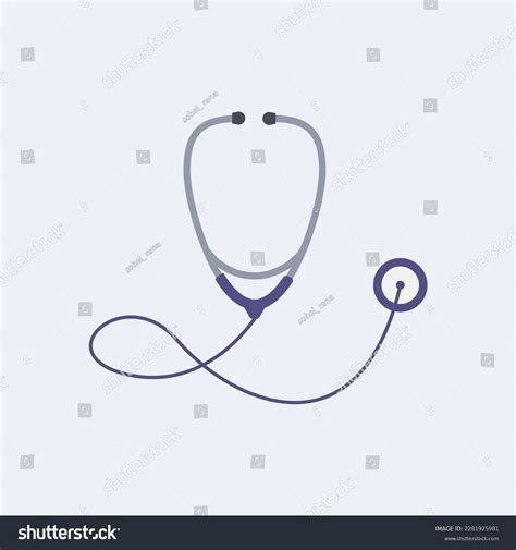 Vector Medical Diagnostic Devices Neonatal Stethoscopes Stock Vector