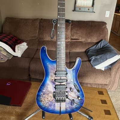 Ibanez S Pbz S Cerulean Blue Burst Reverb