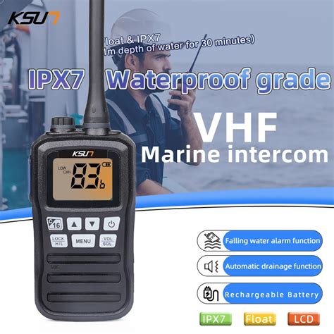 Floating Handheld Radio Vhf Marine Walkie Talkie Boat Radio Waterproof