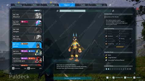 Anubis Breeding Combos Location Drops And Skills Palworld