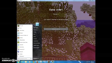 Minecraft HARDCORE Part 2 End By Creeper YouTube