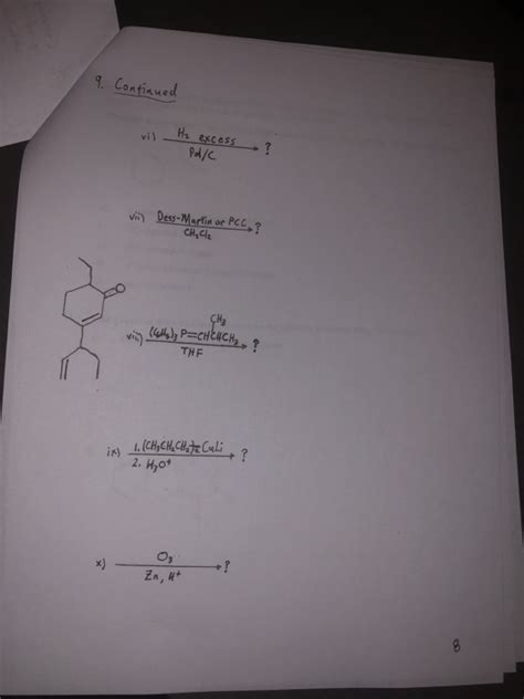 Solved 9 Carvone Is The Major Constituent Of Spearmint Oil