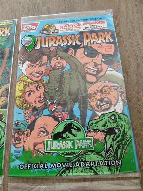 Jurassic Park Gifts Sealed Vintage Comic Book Set Topps Etsy