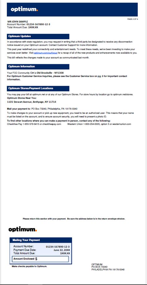 Optimum | How to Read Your Optimum Bill