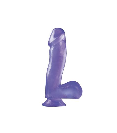 Basix Pene De Gelatina Succion Lila Cm Vibralia