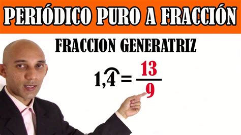 Convertir Decimal Peri Dico Puro A Fracci N Youtube