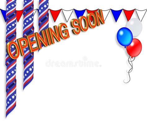 Grand Opening Soon Border Stock Illustration Illustration Of