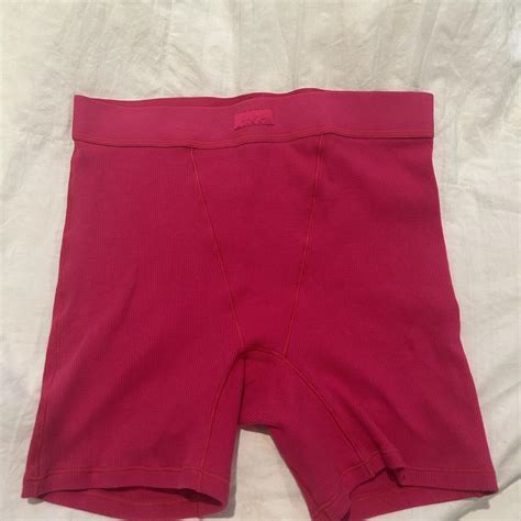 Hot Pink Skims Boxer Shorts Size Medium Super Depop