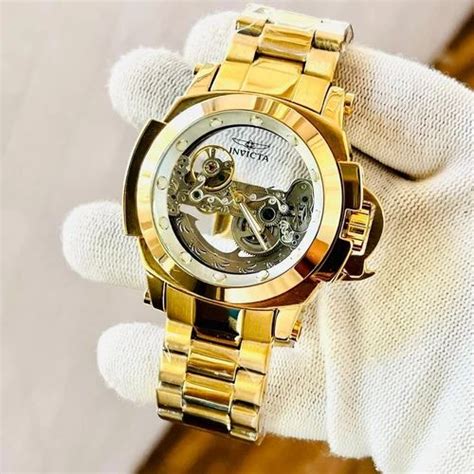 Round Invicta Gold Watch, For Personal Use at Rs 5800/piece in Surat ...