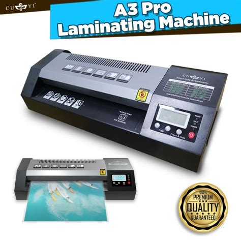 Quaff Laminator Machine Hot Cold Reverse A Size V Heavy Duty