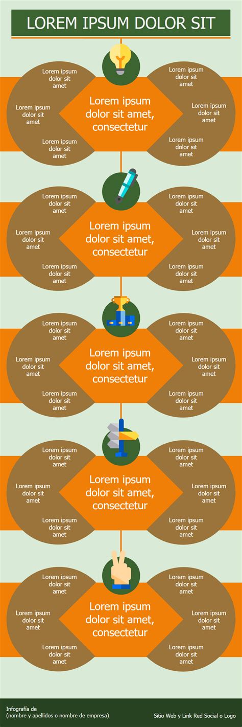 Plantilla Prediseñada para crear Infografías en Power Point recurso