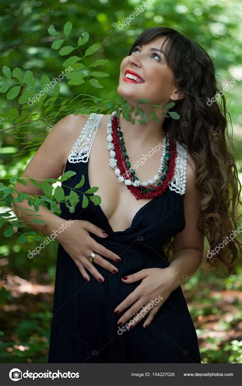 Beautiful Sexy Brunette Girl Stock Photo By Yablonski