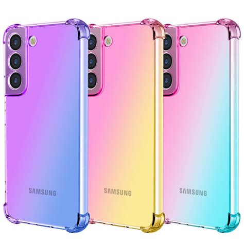 Carristo Samsung Galaxy A G Anti Shock Case Cover Rainbow Aurora Tpu