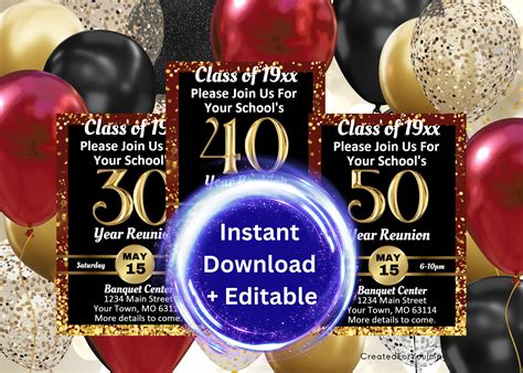 40 Year Class Reunion High School Reunion Invitations Class Of 1985