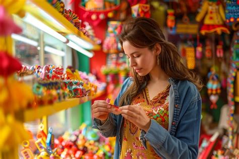 photo women happily shopping  buying consumer products