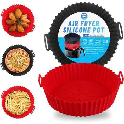 Forma De Silicone Para Air Fryer - KIT 5 Forma De Silicone Para Air Fryer Forno Microondas Fritadeira ...