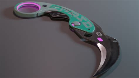 Valorant Velocity Karambit (Fanart) | CGTrader